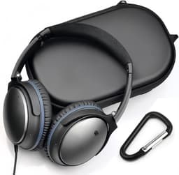 Koptelefoon Case - Harde Beschermhoes - Hardcase voor QC15/QC35/QC25/QC45/QC45SE/QC SE - Voor de meeste merken/Bluetooth/HIFI/bedrade hoofdtelefoon/Gaming - Draagtas voor Draadloze Noise-Canceling Koptelefoon met Kabelopslag - 21.5x14.5x4.5cm — thumbnail 2