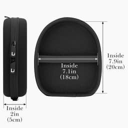 Allecto- Hoofdtelefoon Draagtas - Bescherming - Zwart - Harde Schaal - Reistas - Geschikt voor draadloze Bluetooth koptelefoons - JBL Compatibel - Live Tune Vervangende Hoes. — thumbnail 2