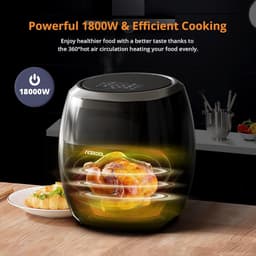 Air Fryer 8L XL, 1800 W, multifunctioneel, 8 automatische programma's,zwart — thumbnail 3