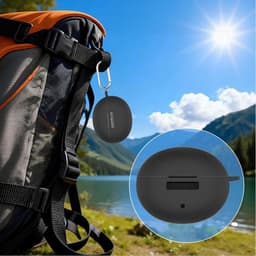 Beschermhoes Compatibel met Draadloze Oortjes - Stevige Cover - Siliconen - Dun - Geurvrij - Zwart - Geschikt voor Oneplus Buds 4 — thumbnail 5