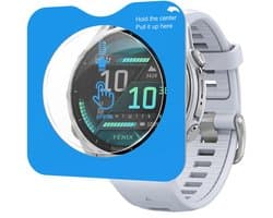 Strap-it Screenprotector Tempered Glass 43mm met One-Click Tool – geschikt voor Garmin Fenix 8 (43mm) – bubbelvrij, krasbestendig, eenvoudige montage – Transparant