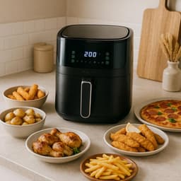 Core® Airfryer xl - Airfryer xxl - Heteluchtfriteuse - Zwart- 39cm x 29cm x 34cm — thumbnail 4