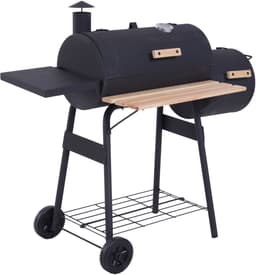 Outsunny-Smoker-Steel-124x53x108cm-Black — thumbnail 1