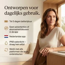SyncGear Smart Ring - Slimme Ring voor Heren & Dames Met Oplaadcase – Menstruatiecyclus - Activity Tracker - SpO2 - Stappenteller - Hartslagmeter - Nederlandse App - Maat 11 (Europese Maat 65) - Kleur: Zwart — thumbnail 3