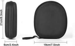 Koptelefoon Case - Koptelefooncases - Harde Beschermhoes - koptelefoon hoes - headphone case - Voor de meeste merken/Bluetooth/HIFI/bedrade hoofdtelefoon/Gaming-headset - Koptelefoon Hoesje - Beschermhoes - Draagtas - Oortjes Opberg Hoesje — thumbnail 4
