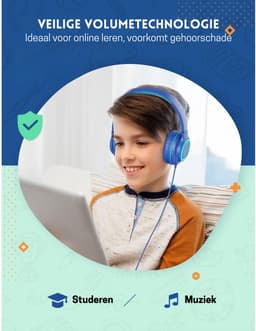 Intelectro Kinderheadset 2 PACK - Kristalhelder Geluid en Comfort, Perfect voor Kinderen! - Comfortabel en Opvouwbaar Ontwerp - Helder Geluid - Ingebouwde Microfoon - Volumebegrenzing - Audiosplitter Inbegrepen - Levering Sneller dan Aangegeven! — thumbnail 4