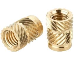 Schroefdraadinzet M2 - Messing Moeren - 3D Printen - Eenvoudige Montage - M2 x 4