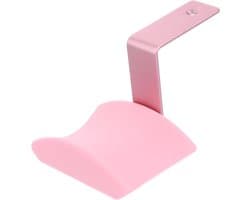 Koptelefoon Hanger - Headset Houder - Bureau Organisatie - Zelfklevend of Schroefbevestiging - 8 x 6 x 2 cm - Roze