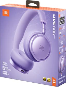 JBL Live 680NC - Draadloze Noise Cancelling Koptelefoon - Bluetooth On-Ear - 80 uur batterij - Multipoint - JBL Signature Sound - Paars — thumbnail 10