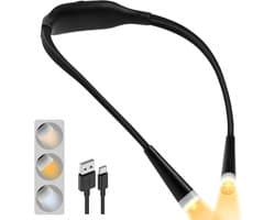 DnA® Neklamp - Neklampje Voor Haakwerk - Neklamp Oplaadbaar - Nekleeslamp - Neklampje - Zwart - 28cm x 15cm x 4cm