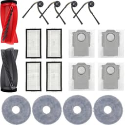 17 suks Accessoires - Geschikt voor Roborock Saros 10R stofzuiger - 1 hoofdborstel - 4 HEPA-filters - 4 stofzakken - 4 zijborstels - vervangingsonderdeel — thumbnail 1