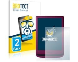 BROTECT - Screenprotector voor PocketBook Touch Lux 5 - Folie Beschermfolie transparant 2 Stuks