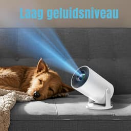 Zyrex® Draagbare beamer - Beamer - Projector - Mini Beamer - Wit - 14cm x 8cm x 9cm — thumbnail 4