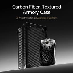 ATK Ghost Ultimate - Draadloze Gaming Muis - 48 g - Carbon Fiber Hollow Shell - PAW3950 Ultra Sensor – 8 kHz Polling - Nordic MCU - Ultralight - Nano Coating - Zwart — thumbnail 2