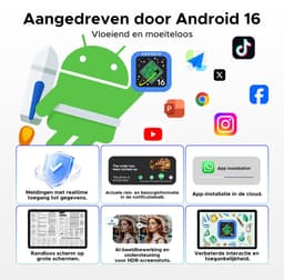POCKAM P11 Tablet - 48GB RAM+128GB ROM/TF 2TB - Android 16 - 11 inch tablet 90Hz - T7250 - 8800mAh - 13MP+5MP - Gemini AI - Widevine L1 - Face ID - 5G WIFI - Dubbele luidsprekers - Pen, toetsenbord, muis - Grijs — thumbnail 8