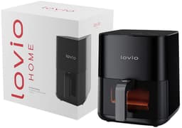 LOVIO PureFry Airfryer – 5L Heteluchtfriteuse – Stoomfunctie – Touchscreen – 1450W – Zwart — thumbnail 6