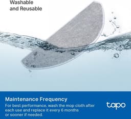 Vervangende Onderdelen - Dweilpads - 5 stuks - Geschikt voor Tapo RV20 Max Plus/Tapo RV20 Max/Tapo RV30 Max Plus/Tapo RV30 Max Robotstofzuiger - Accessoire — thumbnail 3