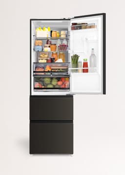 CREATE - 401L koelkast in Italiaanse stijl met Space Pro en Care+ - Zwart - FRIDGE STUDIO COMBI PRO FLEX 401 — thumbnail 1