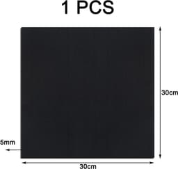 Candala Vuurvaste mat 30 cm × 30 cm, hittebestendig tot 1200 °C, vuurvast tapijt voor houtkachel, vuurvast tapijt, grillmat, hittebestendig, zwart — thumbnail 2