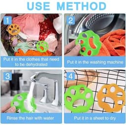 10 Stuks Herbruikbare Ribbontjes - Dierharen Verwijderaar Voor Wasmachine - Nylon en PP, Zacht en Duurzaam — thumbnail 4