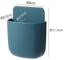3x Wandgemonteerde opbergrekken - Multifunctionele opbergdozen van ABS, wit - Compact, ruimtebesparend en eenvoudig te installeren — thumbnail 5