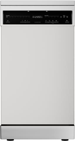 Klarstein Vaatwasser Verosteel 45 cm - vrijstaand, 10 couverts, 9 programma's, stil 42 dB, energieklasse B, AquaStop, kinderslot, zilver - Vaatwasmachine - voor Keuken - Energiezuinig - RVS - Dishwasher - Afwasmachine — thumbnail 1