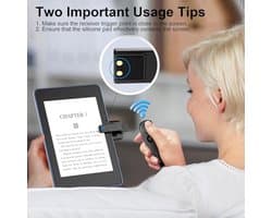 Draadloze Pagina Turner voor eReaders en Tablets - Handige Afstandsbediening voor Gemakkelijke Leesmomenten