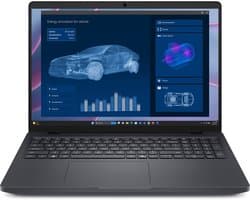 "DELL Pro Max 16 MC16255 Copilot+ PC AMD Ryzen AI 7 PRO 350 Laptop 40,6 cm (16"") Full HD+ 32 GB LPDDR5x-SDRAM 512 GB SSD NVIDIA RTX PRO 500 Blackwell Wi-Fi 7 (802.11be) Windows 11 Pro Engels Zwart"