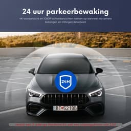 Woegel dashcam - Ultra HD 4K – dual dashcam- Parkeer Monitoring – Inclusief SD Kaart - Nacht zicht – Wifi – Achteruitrijcamera – loop recording — thumbnail 5