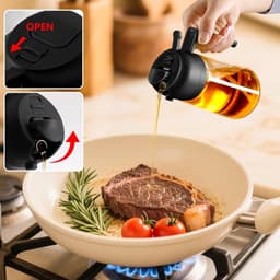 2-stuks-450ml-olie-sprayfles-olie-azijnstellen-glas-olijfolie-sprayer-olie-sprayer-keukengereedschap-bbq-accesoires-oliespuit-glazen-oliespray-voor-airfryers-en-salades-vaatwasserbestendig-zwart — thumbnail 3