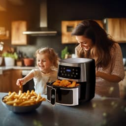 AG5300 Airfryer XXL Premium Zilver – 5.5L Hete Luchtfriteuse – Digitaal Display – 8 Programma’s – Anti-aanbak – Vaatwasserbestendig – Extreem Stil – Gezond Koken Zonder Olie – Inclusief Receptenboek — thumbnail 16