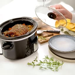 MMP® Slowcooker met timer - Slowcooker - Crockpot - Zwart - 31cm x 22cm x 30cm — thumbnail 6