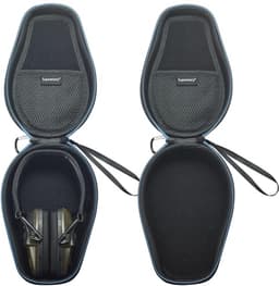 Earmuff Case voor Veilig Transport en Opberging van Oorkappen - Robuuste Beschermende Tas in Zwart-Blauw — thumbnail 3