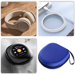 longziming -Koptelefoontas EVA – Duurzaam, Schok- en Drukbestendig met Zachte Binnenvoering, Compact & Ergonomisch – Bescherming voor Koptelefoons en Accessoires — thumbnail 4