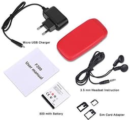 Mobiele Telefoon voor Senioren met Grote Toetsen en Dual SIM - Rood — thumbnail 5