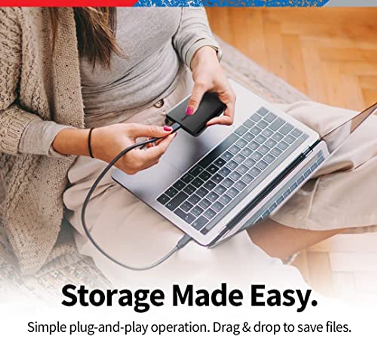 Draagbare 4TB Externe Harde Schijf - USB 3.0 Opberglijf voor PC — afbeelding 1