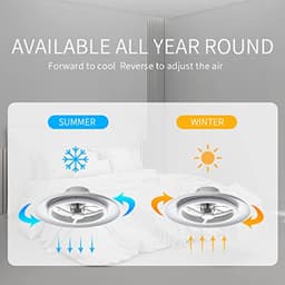 Slimme LED Plafondlamp met Ventilator - Dimbaar, Moderne Verlichting, Instelbare Windsnelheden — thumbnail 1