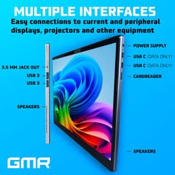GMR - Windows 11 Tablet - 16inch - Touchscreen - Toetsenbord / Cover - Intel - 16GB RAM - 512GB SSD - Ideaal voor Thuis, Kantoor en Studie — thumbnail 3