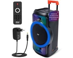 Pyle Bluetooth Party Speaker – 160 Watt - Krachtige Draagbare Speaker met True Wireless Stereo – Diepe Bas & Heldere Hoge Tonen