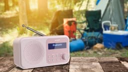 Sharp DR-P420 ROZE draagbare radio met klok — thumbnail 4