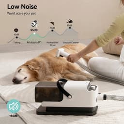 Amicura P1 Huisdierenverzorgingsset - 3-in-1 Stofzuiger & Föhn - 15.000 Pa Zuigkracht - 600W Motor - 5 Professionele Opzetstukken - Verstelbare Snelheid & Temperatuur - HEPA-13 Filtersysteem - Lage Geluidsproductie 55 dB — thumbnail 3