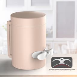3-stuks Snoerorganizer voor apparaten - Zelfklevende snoerorganizer - Met sterke lijm - Bevestigt snoeren - Handig en netjes - Geschikt voor airfryers, koffiezetapparaten, blenders, broodroosters - Wit — thumbnail 3