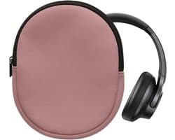 kwmobile hoes geschikt voor Anker Soundcore Q20i - 20 x 16 cm - Beschermhoes voor headset in donkerroze - Van neopreen — thumbnail 1