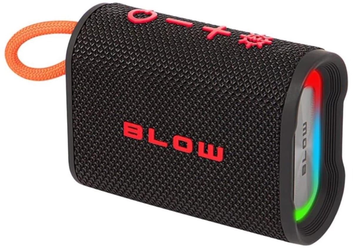 Blow Aqua Tune RGB Bluetooth Speaker 5W - BT 5.3 - 5V - USB-C - IP67 - Zwart — afbeelding 1