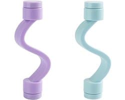 Allecto plus - Magnetische deursteun voor wasmachine (2 stuks) - Deurstopper houder - Wasdeur voor diverse wasmachines