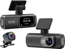 Woegel dashcam - Ultra HD 4K – dual dashcam- Parkeer Monitoring – Inclusief SD Kaart - Nacht zicht – Wifi – Achteruitrijcamera – loop recording — thumbnail 3