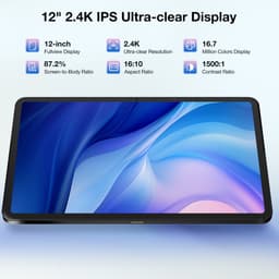 Doogee T40 Tablete Avec Clavier 8GB RAM+512GB ROM (TF 2TB) Helio G99 Batterij 8580mAh 11 "2.5K Android 15 Face ID Dual 4G LTE,Blauw — thumbnail 5