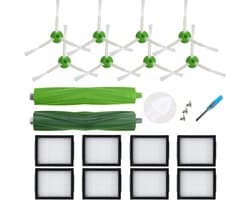 Geschikt voor iRobot Roomba I-serie, i1, i1+, i3, i3+, i4, i4+, i5, i5+, i6, i6+, i7, i7+, i8, i8+, E, e5-serie, e6, J-serie, J5, J6, J7, J8, J8, J9, J5+, J6+, J7+, J8+, J8+, J9+ (niet compatibel met de combinatie J7+/J9+)