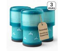 Brosendaal Filter geschikt voor Dyson V15 - Voor alle V15 modellen - SV22 | SV47 - Wasbaar en Herbruikbaar - 3 stuks