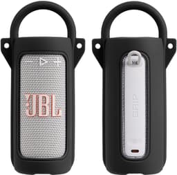 Beschermhoes geschikt voor JBL Grip Bluetooth Speaker - Met Draaghendel, Draagriem en Karabijnhaak - Meerdere Kleuren - Zwart - Schokbestendig - Krasbestendig - Siliconen - Hoesje - Case - Bescherming — thumbnail 3